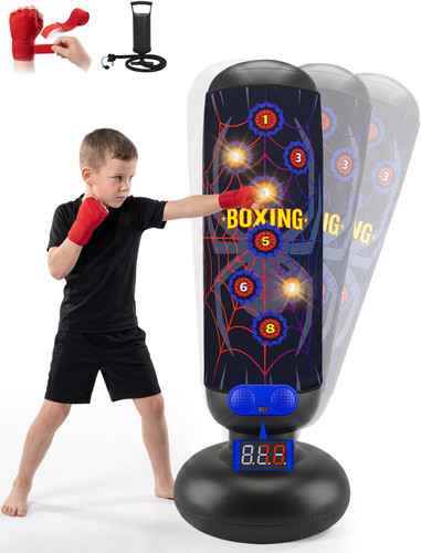 Punching bag for kids boxing - punching, kids,